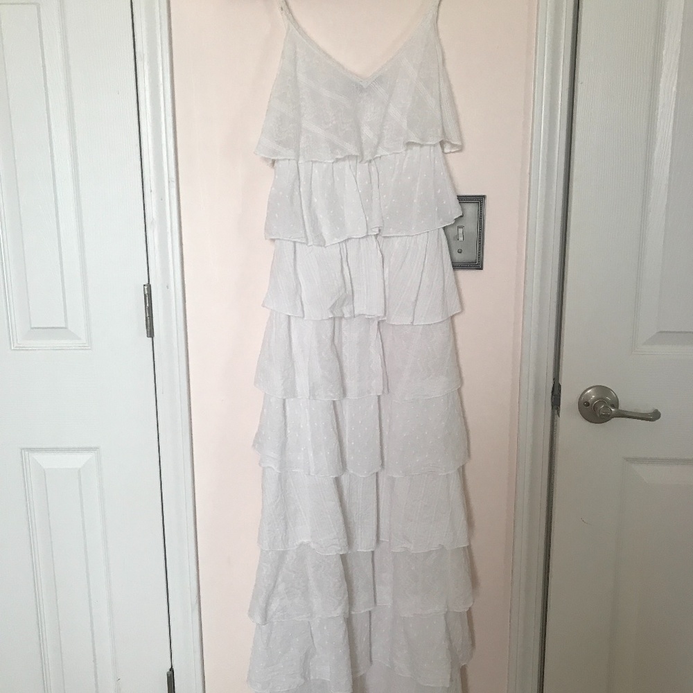 Boho Tiered Ruffle Maxi Dress